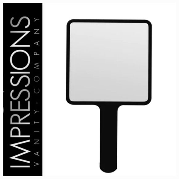 Impressions SLAYssentials Square Hand Mirror- Black - Picture 1 of 5